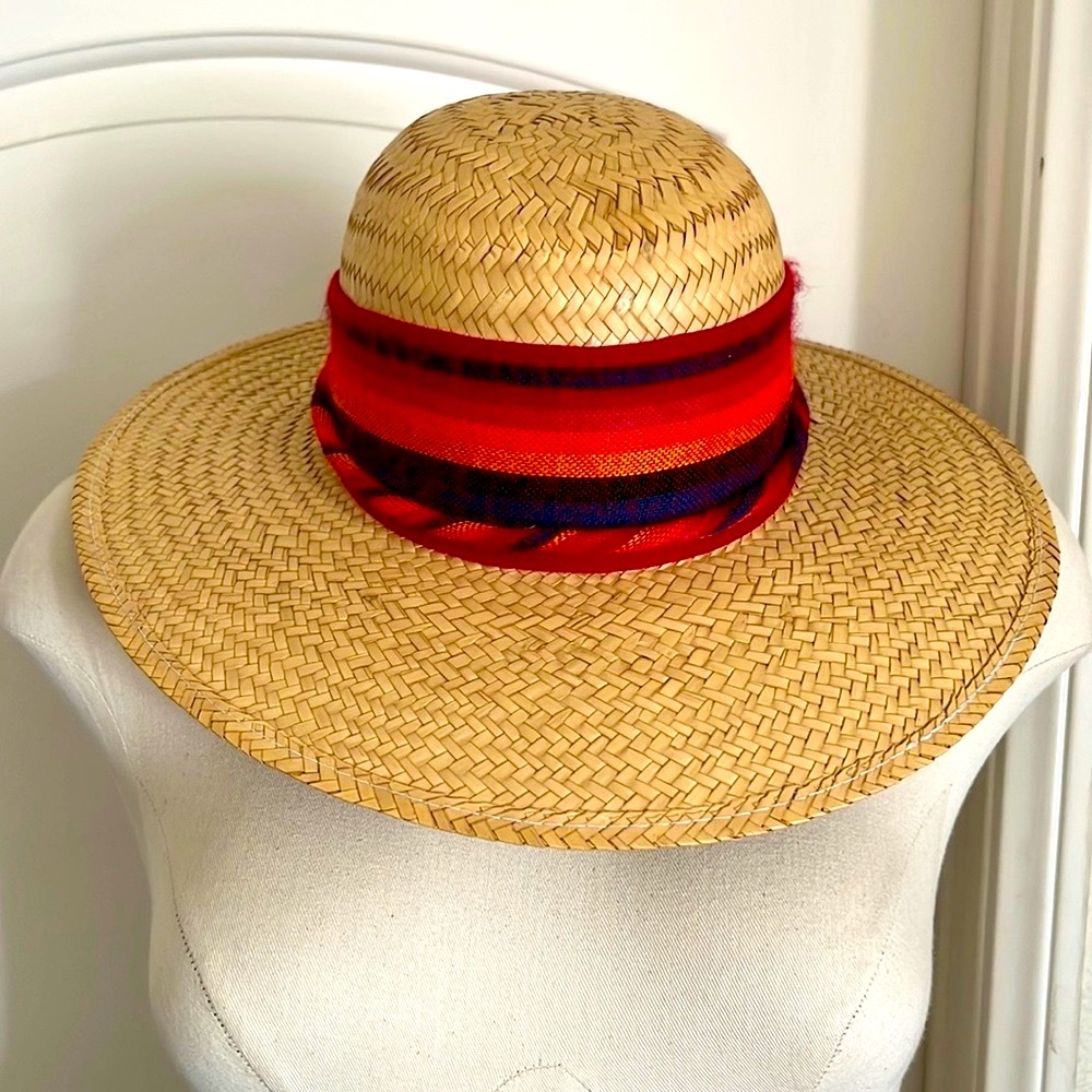 Straw Hat With Colorful Band / Host Pick - Picture 7 of 11